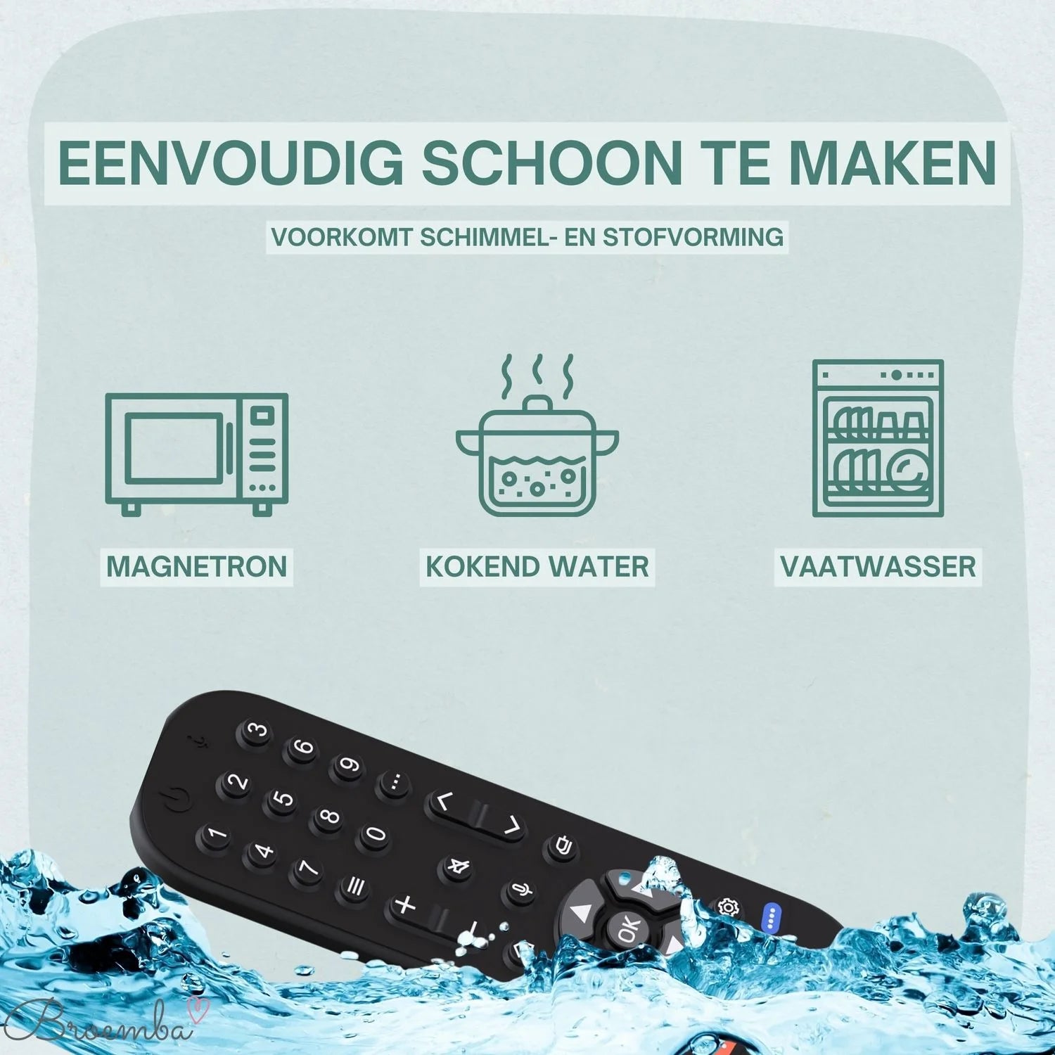 Broemba baby afstandsbediening Bern in zwart