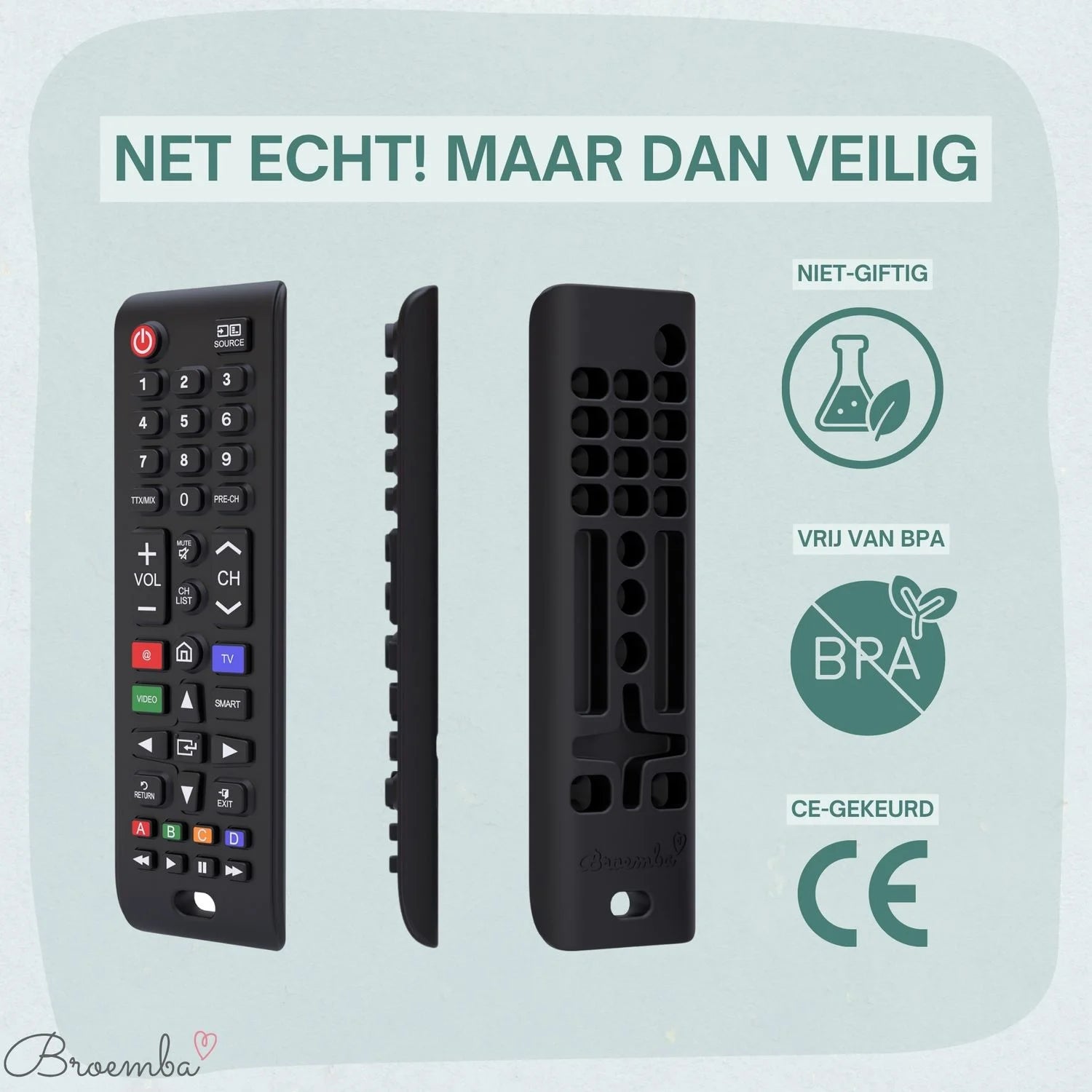 Broemba baby afstandsbediening Torino in zwart