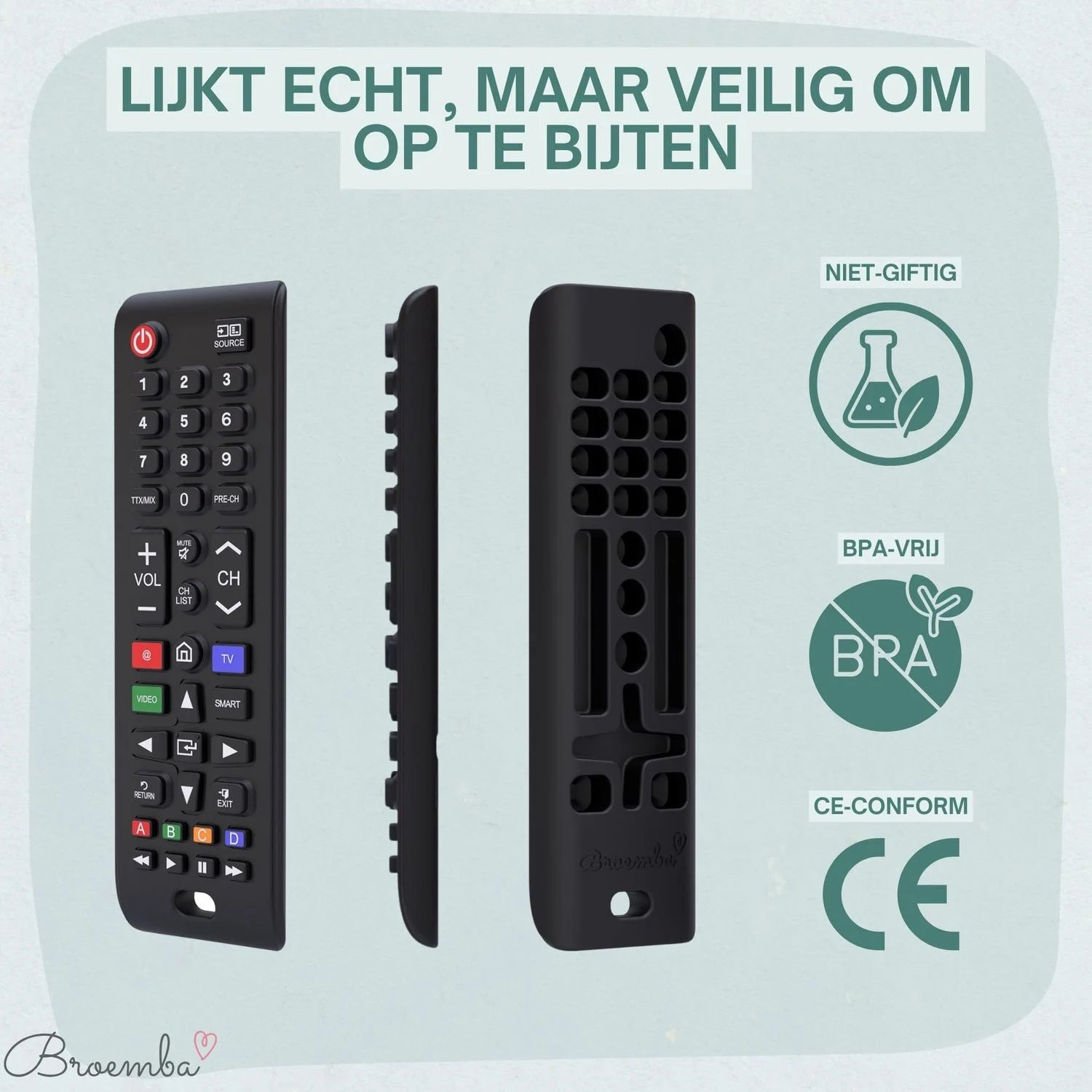 Broemba baby afstandsbediening Torino in zwart