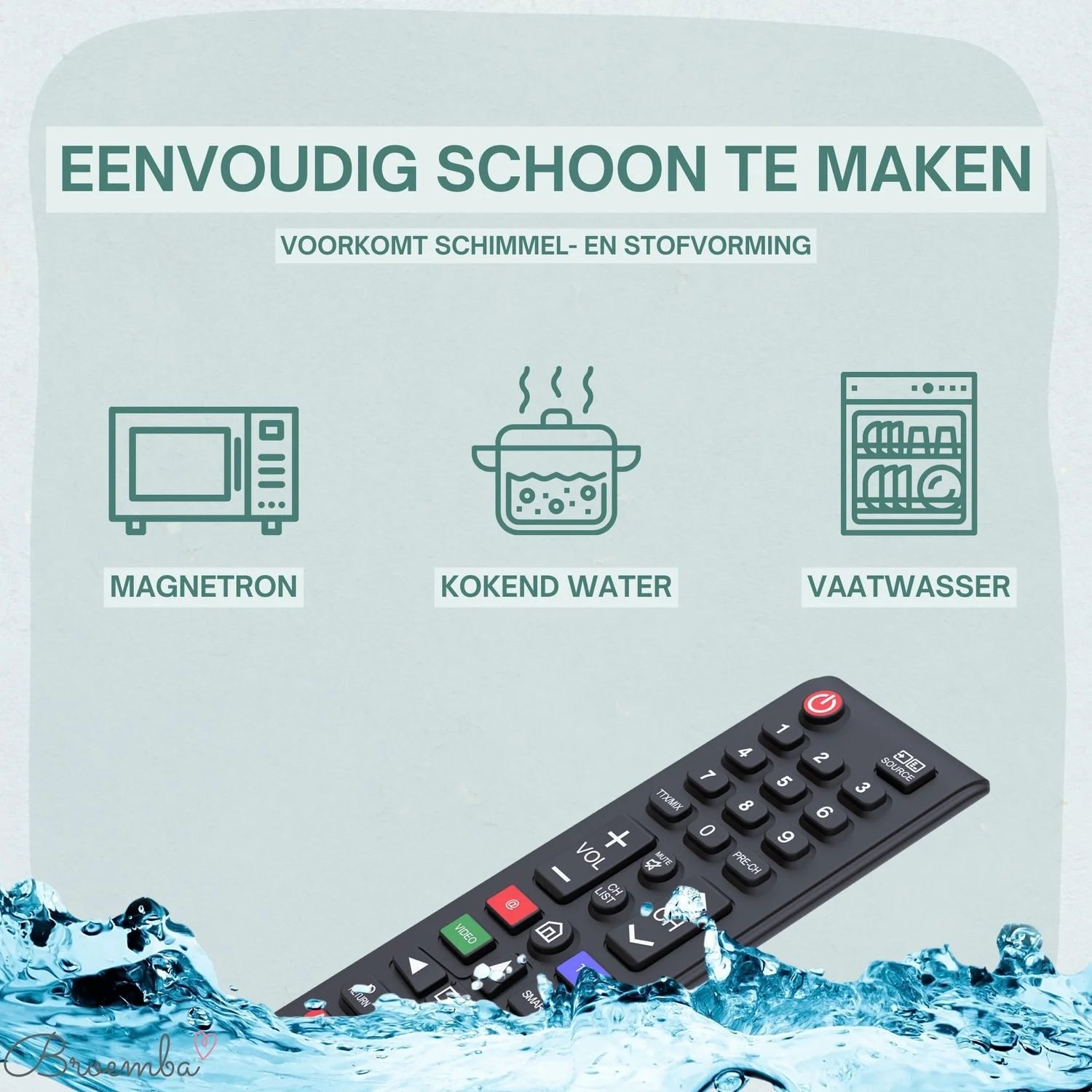 Broemba baby afstandsbediening Torino in zwart