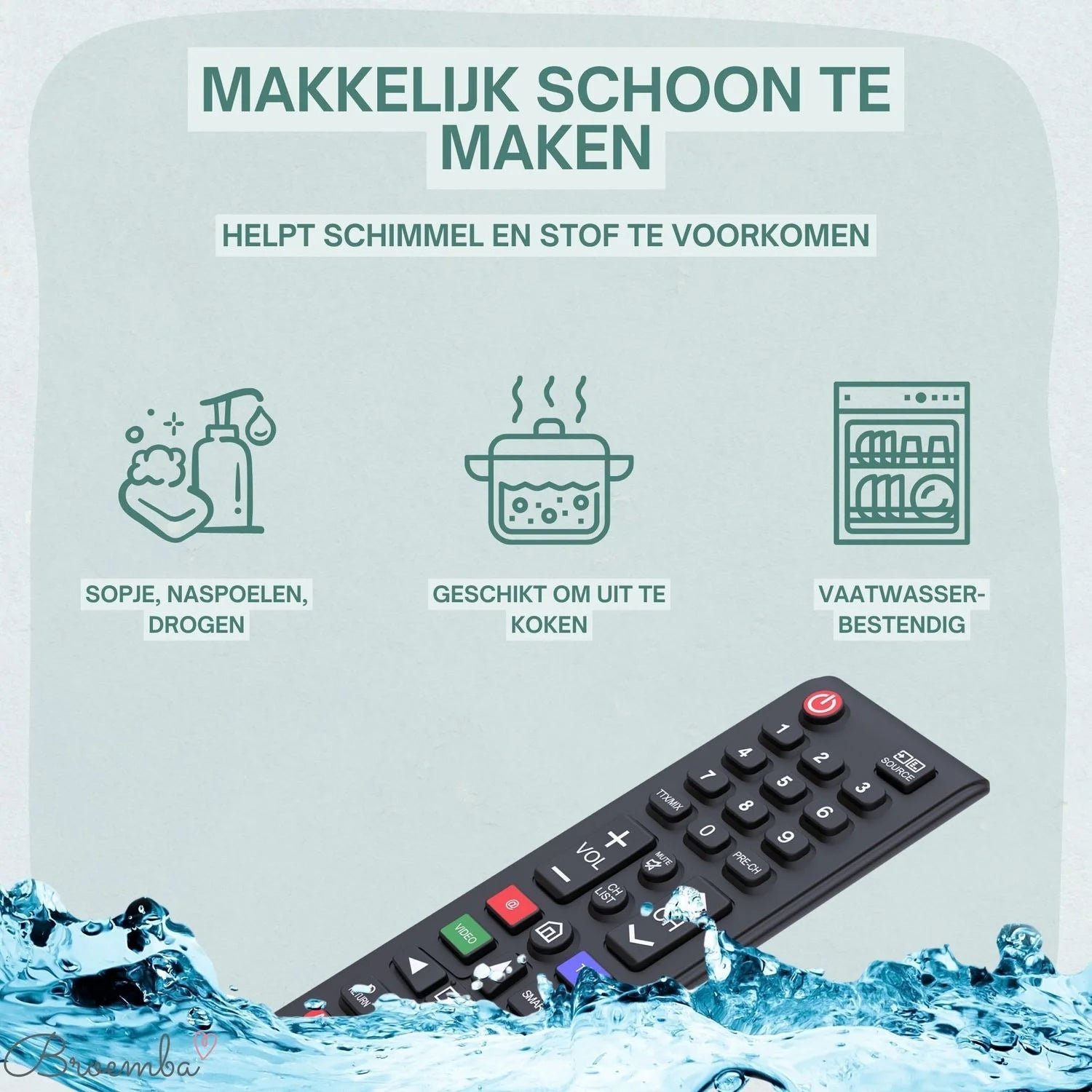 Broemba baby afstandsbediening Torino in zwart