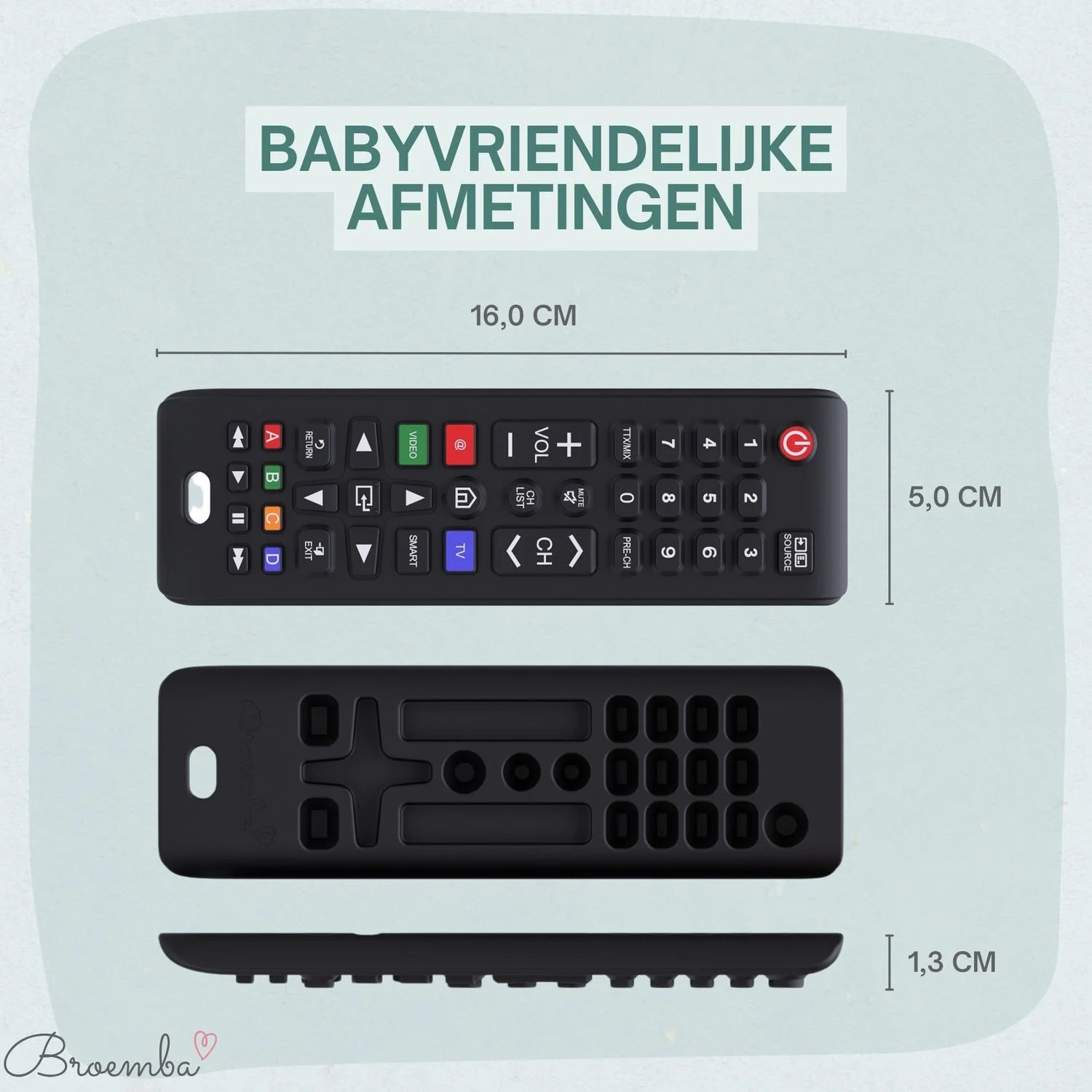 Broemba baby afstandsbediening Torino in zwart