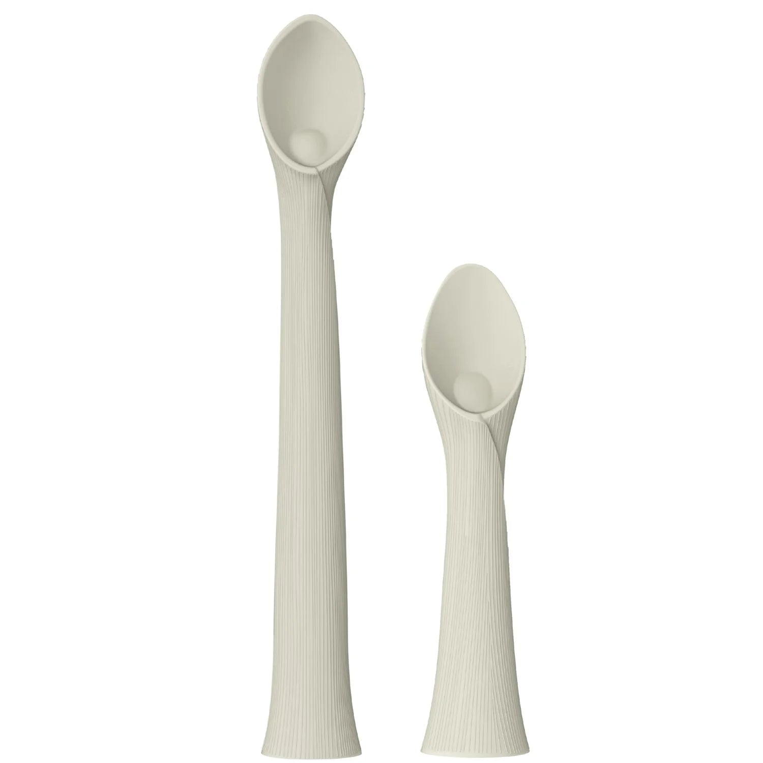 Broemba baby oefenlepel en hulplepel met zuignap in beige