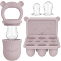 Baby Fruitspeen + 3 spenen + IJsblokjesvorm Roze